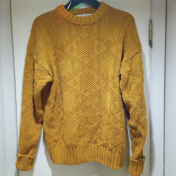 Crew neck sweater 100% Cotton M made in republic of Ireland unisex!
